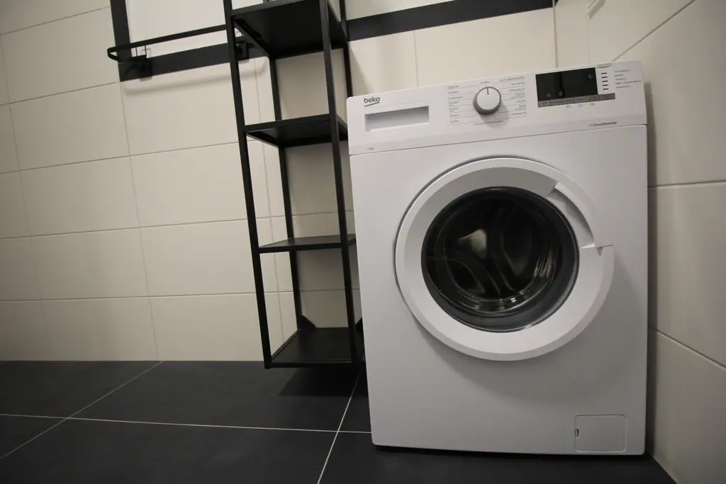 Waschmaschine im Bad