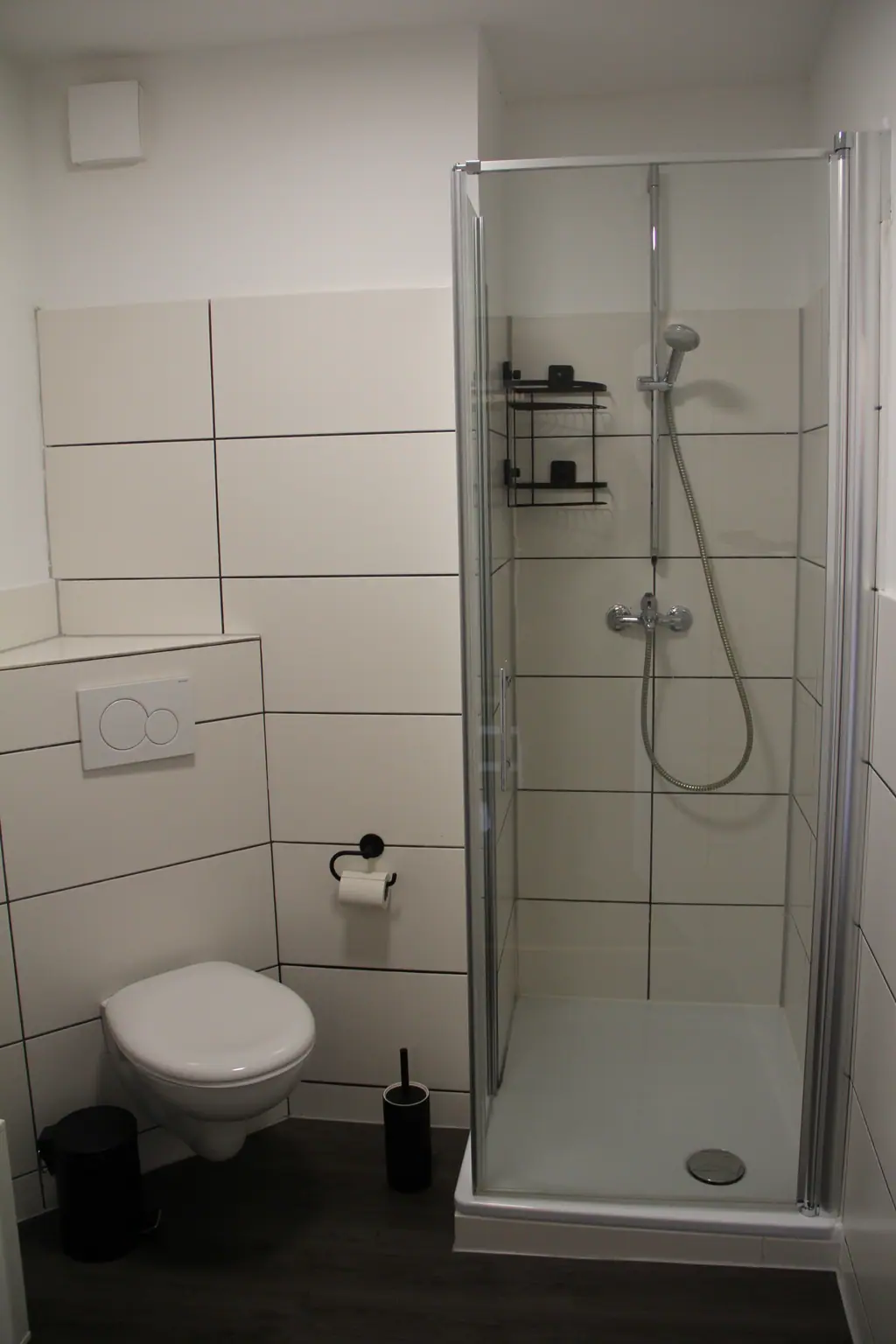 Dusche mit Glaswand